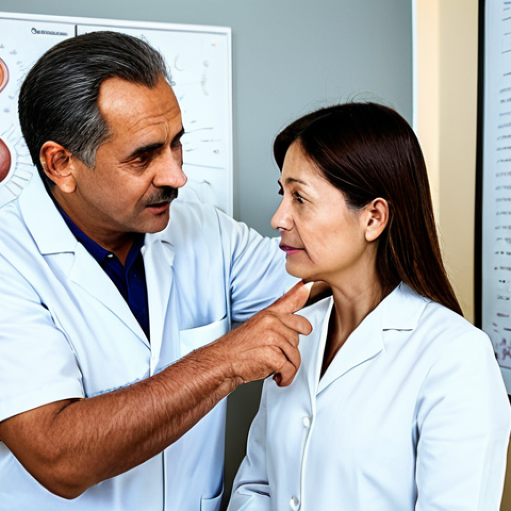 **

"A professional acupuncturist, a middle-aged man with a calm demeanor, fully clothed in appropriate medical attire, explaining acupuncture to a woman in a bright, clean clinic in Barcelona. He is pointing to a chart of meridians. Safe for work, appropriate content, fully clothed, professional setting, perfect anatomy, correct proportions, well-formed hands, proper finger count, natural pose, high quality."

**