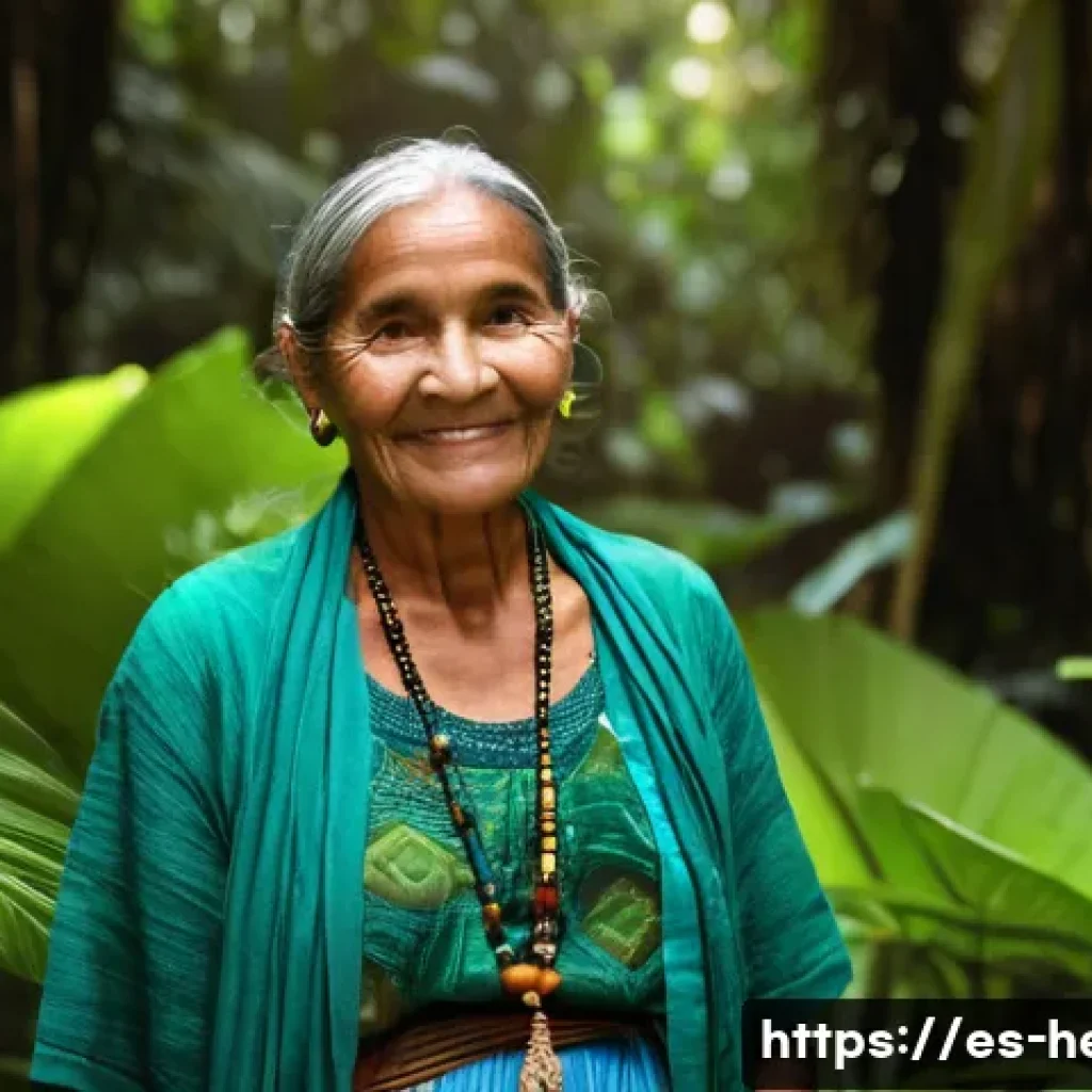 한방병원 환자 후기 - **Prompt:** A wise, elderly female traditional healer, with kind eyes and a gentle smile, standing i...